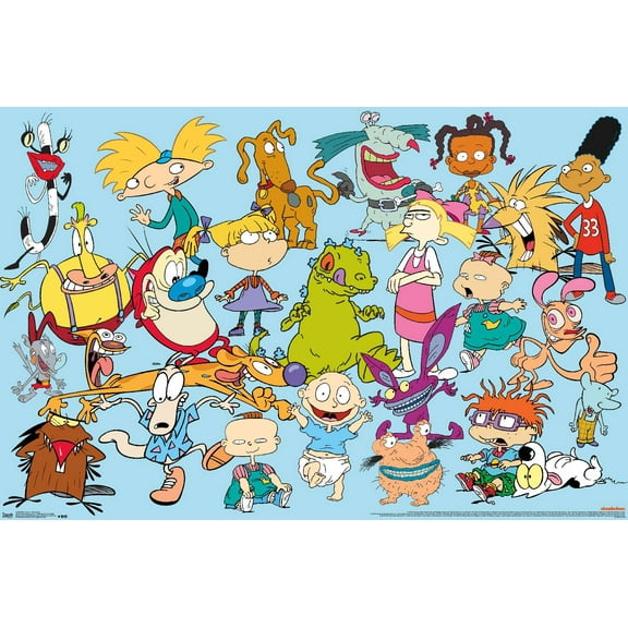Nickelodeon Characters Wall Poster, 14.725" x 22.375"
