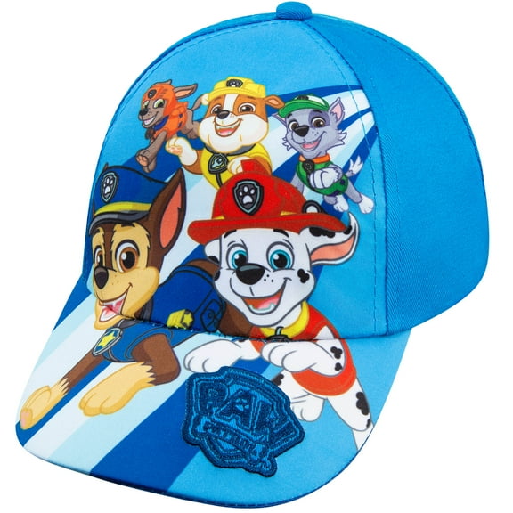 Nickelodeon Chase Marshal and Rubble Boys Baseball Cap - Red and Blue - Ages 2-4T - Adjustable