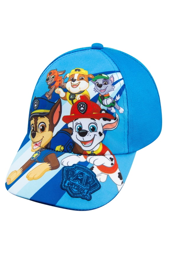 Chase Marshal and Rubble Boys Baseball Cap - Red and Blue - Ages 2-4T - Adjustable
