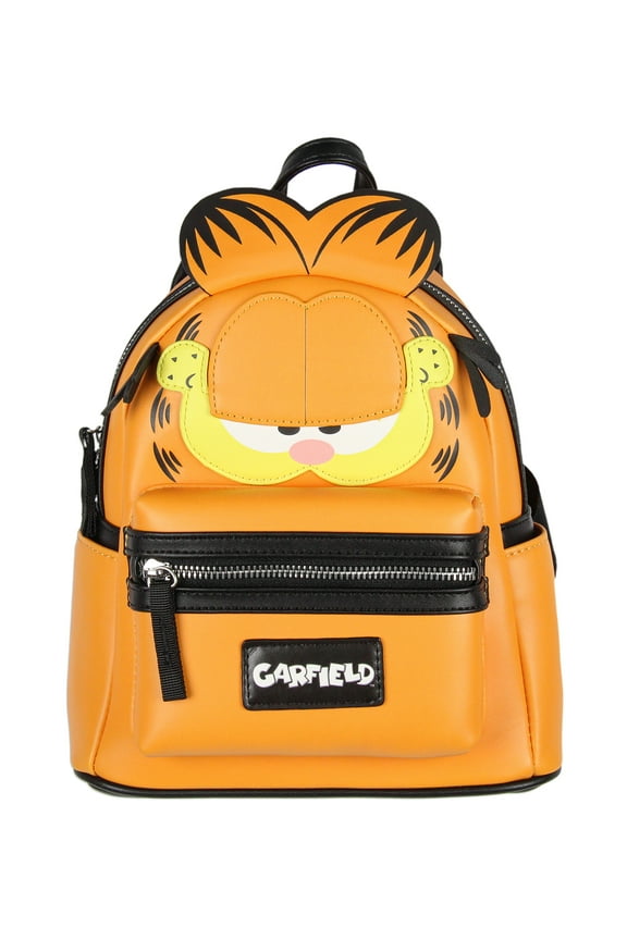 Nickelodeon Classic Comic Character Face Garfield Zippered Mini Backpack Bag