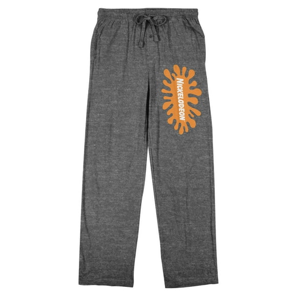 Nickelodeon Classic Logo Men's Heather Gray Sleep Pants-Small