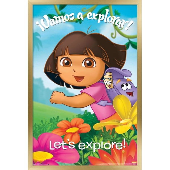 Nickelodeon Dora The Explorer - Explore Wall Poster, 14.725" x 22.375", Framed