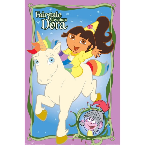Nickelodeon Dora The Explorer - Fairytale Wall Poster, 14.725" x 22.375"