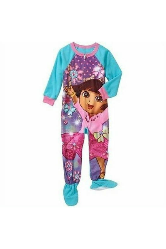 Dora The Explorer Footed Sleeper Pajama Girl Size 12 Months