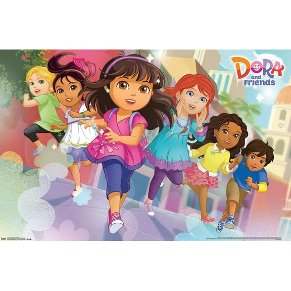 Nickelodeon Dora The Explorer - Running Wall Poster, 14.725" x 22.375"