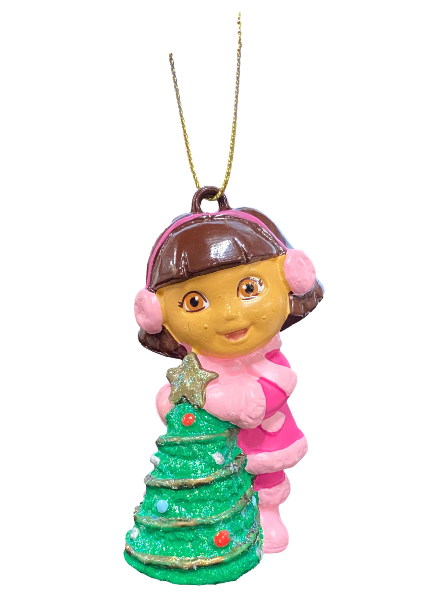 Nickelodeon Dora The Explorer Christmas Ornament 38 Dora With Gift 