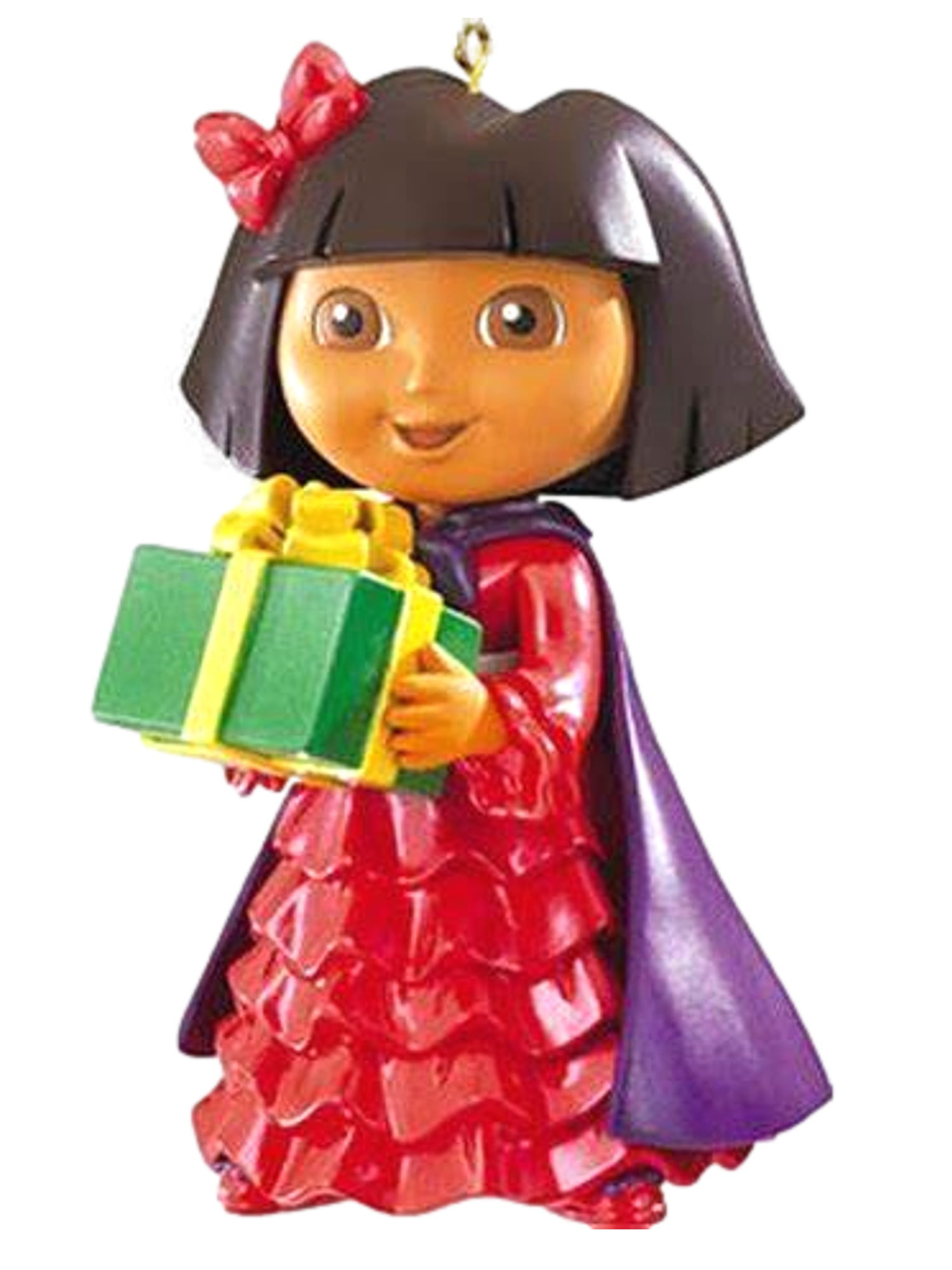 Nickelodeon Dora the Explorer Christmas Ornament 43 Dora With Present ...