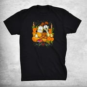 MEI Nickelodeon Garfield Halloween Pumpkin Patch Pals Shirt Gift Black Unisex T-Shirt