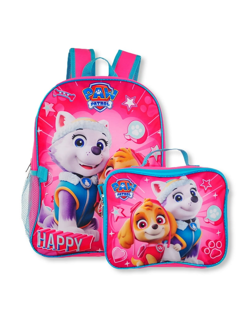 Girls Toddler Kids Pink Paw Patrol Backpack 16