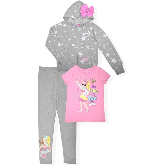 Nickelodeon Girls Jojo Siwa Clothing Set - Color (Grey) & Size (Small)