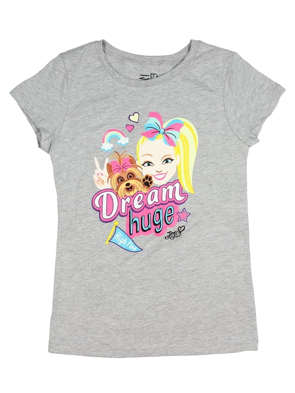 Nickelodeon Girls Jojo Siwa and Bow Bow Dream Huge Licensed T-Shirt