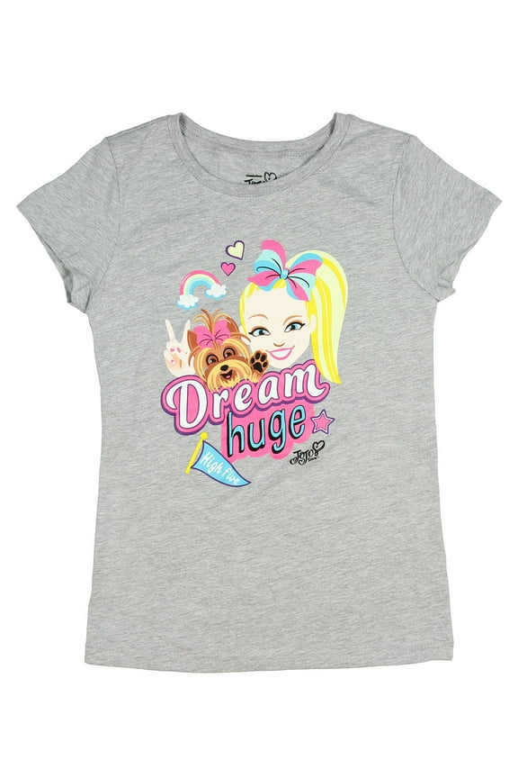 Nickelodeon Girls Jojo Siwa and Bow Bow Dream Huge Licensed T-Shirt