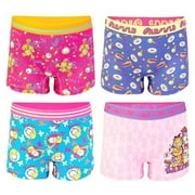 NICKELODEON Girls Odie Exclusive Underwear Panties and 4-PK Shorts Sizes 4, 6, 8 & 10, 4-Pack Athletic Garfield