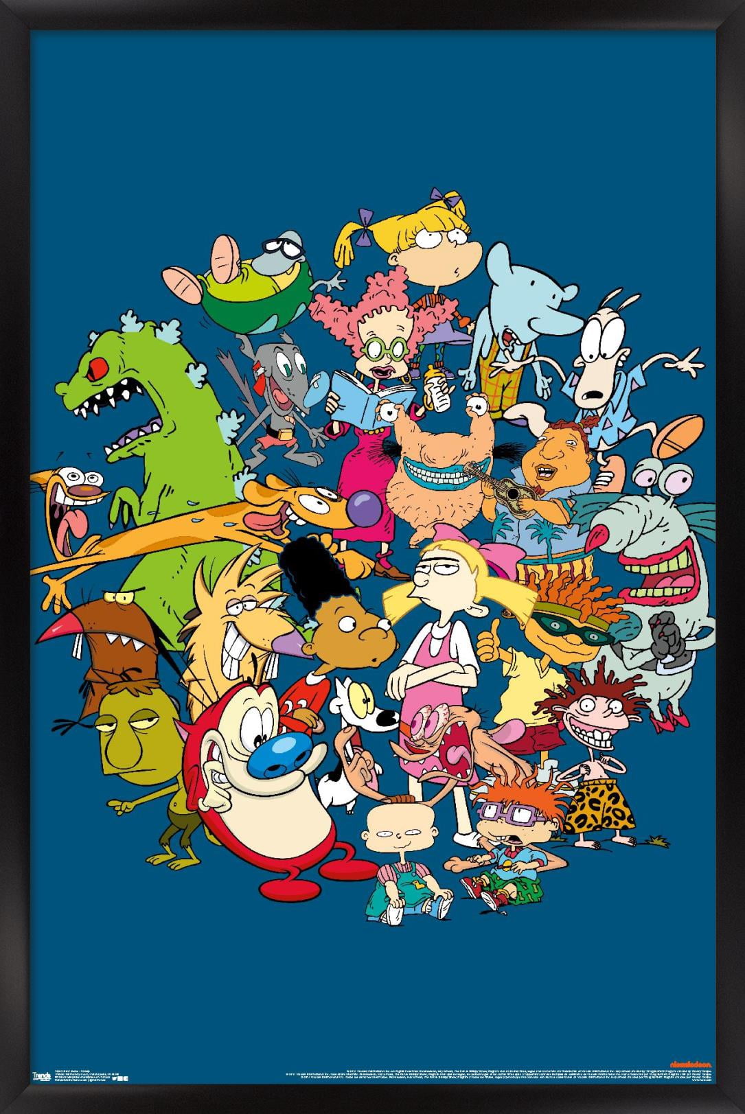 Nickelodeon Group Wall Poster, 14.725" x 22.375", Framed