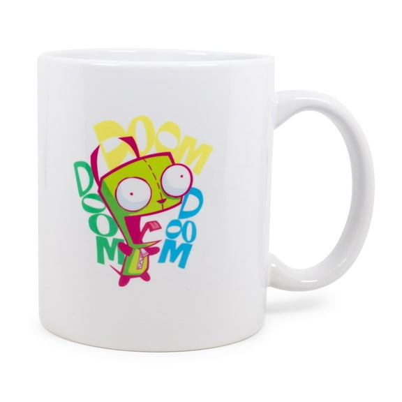 Nickelodeon Invader Zim "Doom Doom Doom" Ceramic Mug Exclusive | Holds 11 Ounces