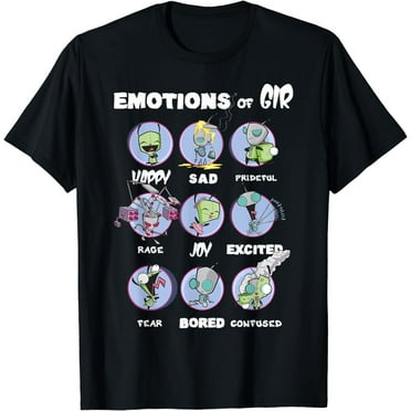 Nickelodeon Invader Zim The Many Emotions of GIR T-Shirt