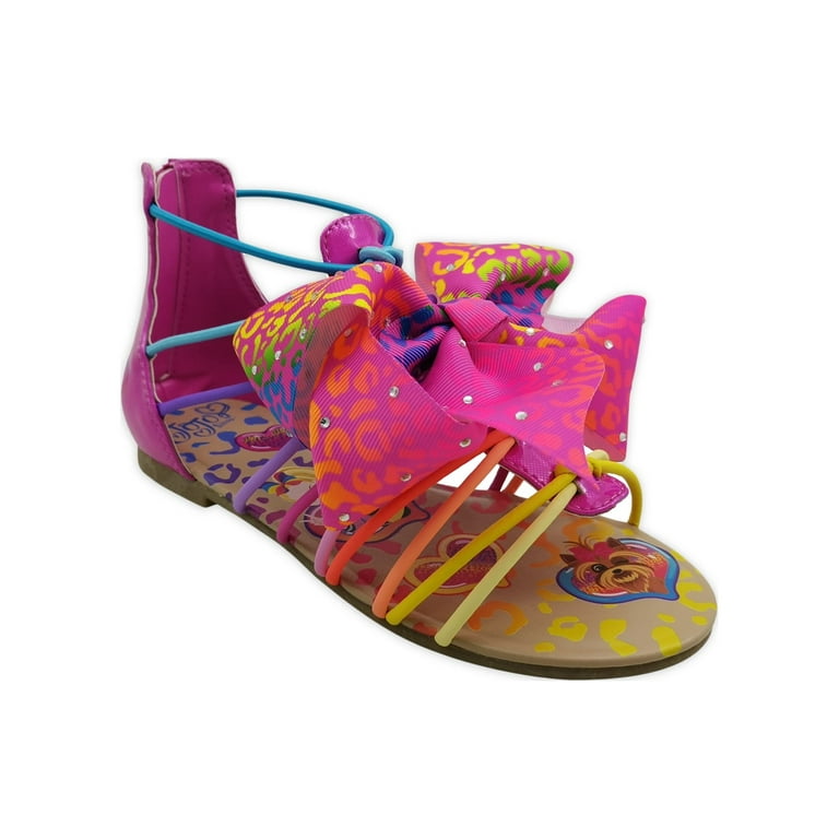 Nickelodeon JoJo Siwa Little and Big Girls Rainbow Gladiator Sandals Walmart