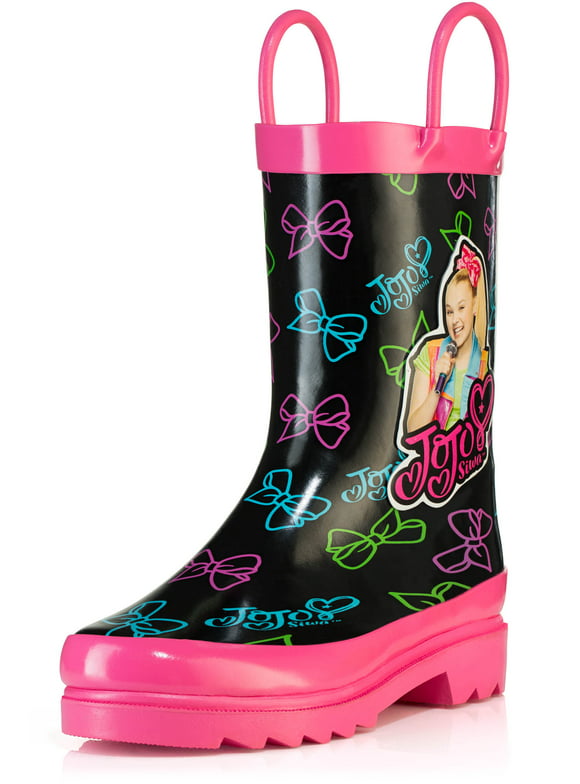 Nickelodeon JoJo Siwa Rain Boots - Size 6 Toddler Pink/Black