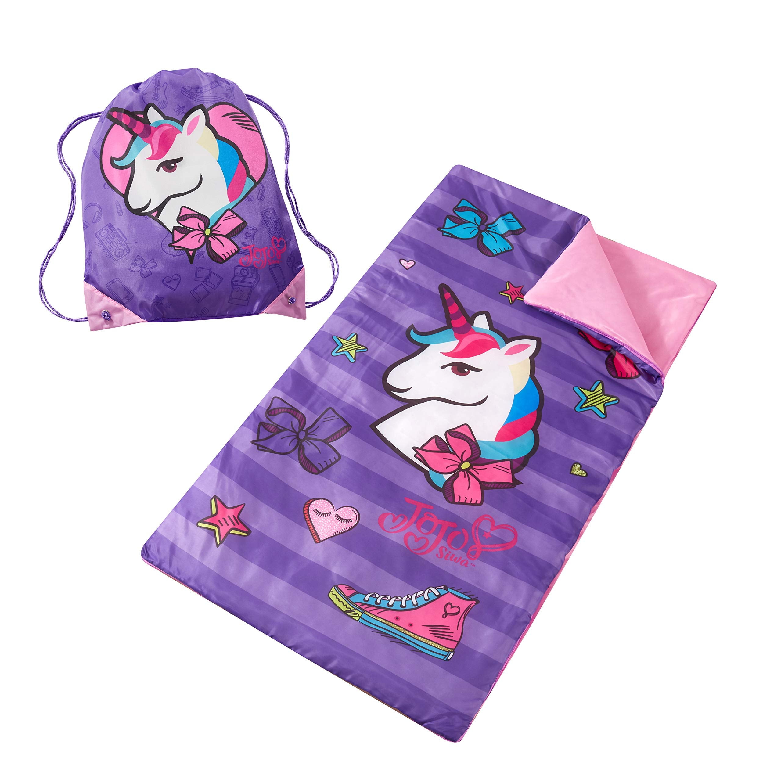 Nickelodeon JoJo Siwa Sling Bag Slumber Set, Pink