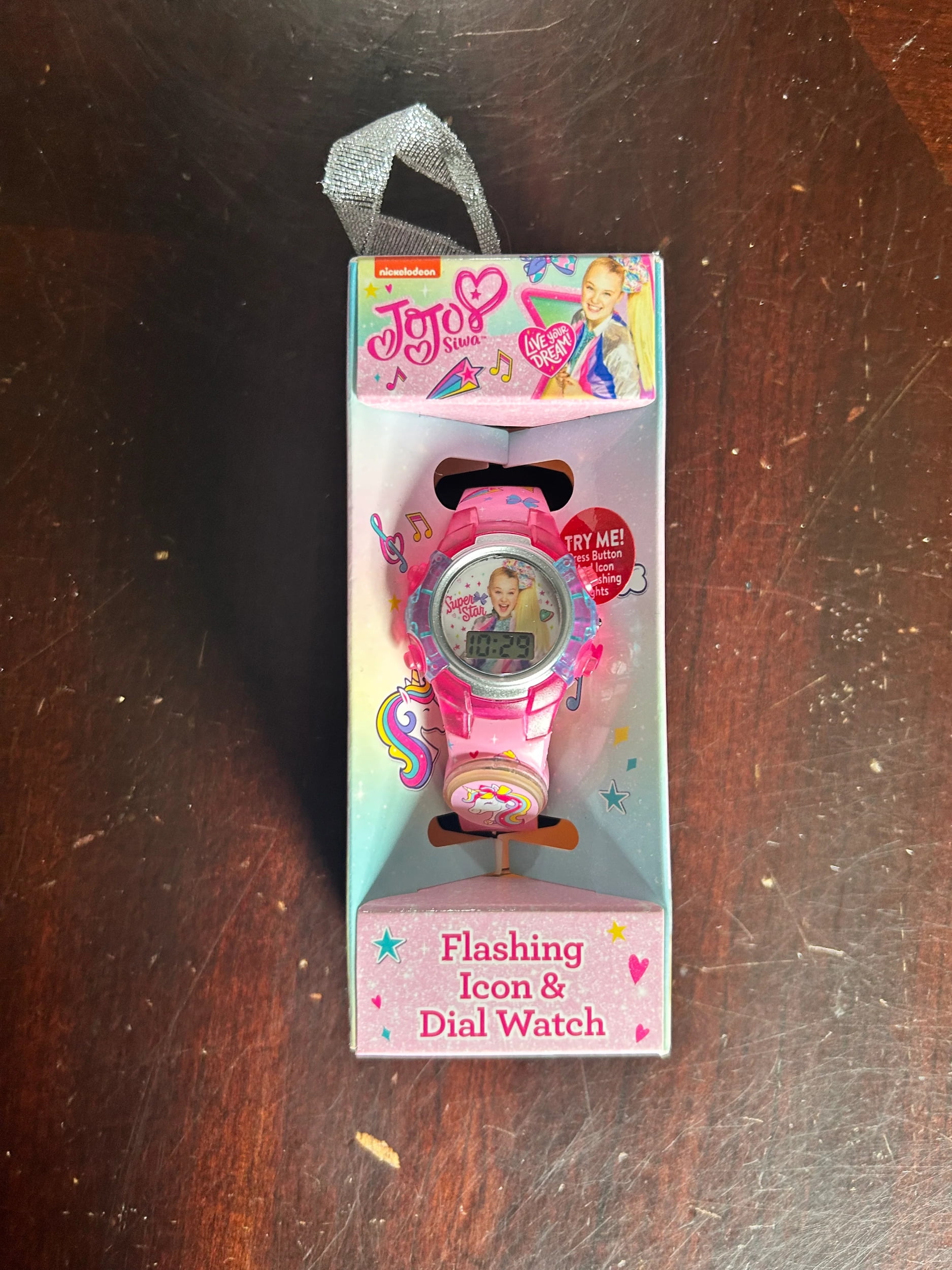 Nickelodeon Brandclub Nickelodeon JoJo Siwa Unisex Child Watch Flashing Icon and Dial Watch Pink in One Size JOJ4292WM