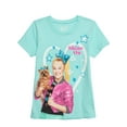 Nickelodeon JoJo Siwa and Bow Bow Gold Glitter Graphic T-Shirt (Little