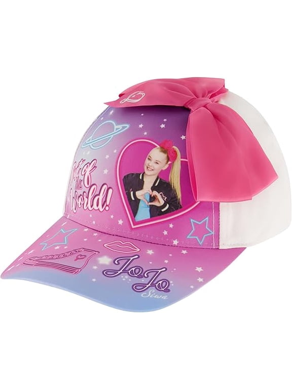 Girls Baseball Cap, JoJo Siwa Adjustable Kids Hat For Ages 4-7