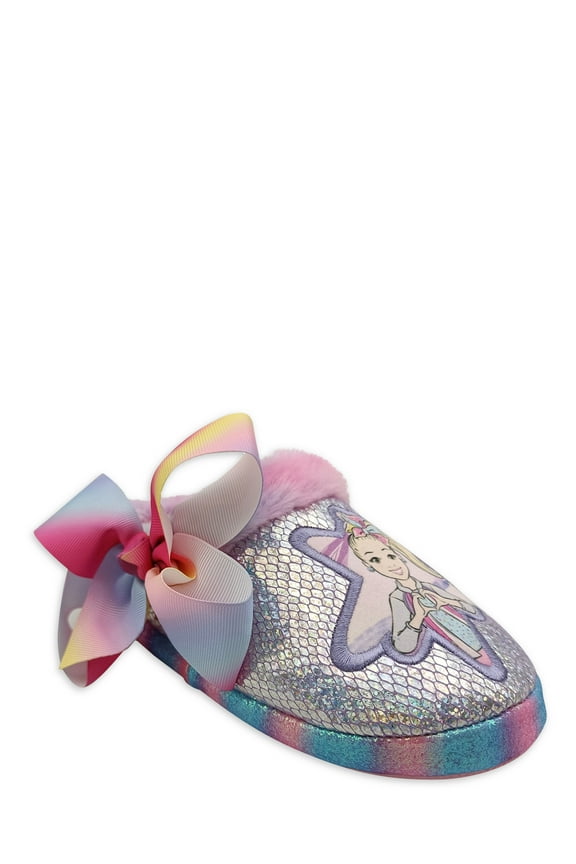 Nickelodeon Jojo Siwa Cozy Faux Fur Bow Slipper (Little Girls & Big Girls)