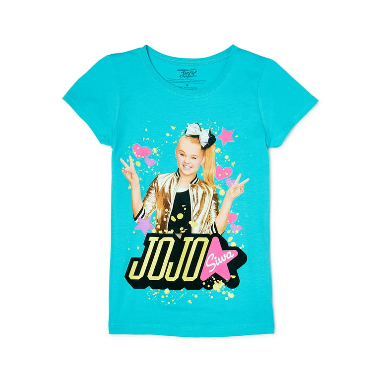 Nickelodeon JoJo Siwa Girls' T-Shirt for Little and Big Kids – Pink
