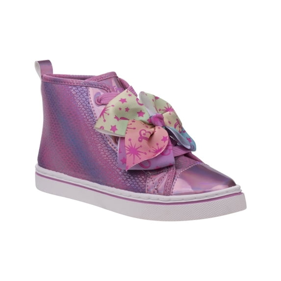 Nickelodeon Jojo Siwa Girls Hi-Top Canvas Sneakers, Pink Multi, Size: 11