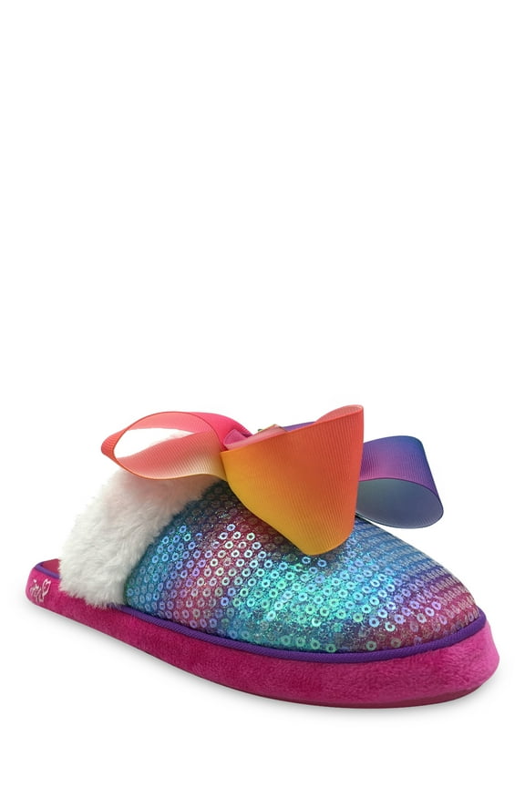 Nickelodeon Jojo Siwa Rainbow Bow Scuff Slipper (Little Girls & Big Girls)