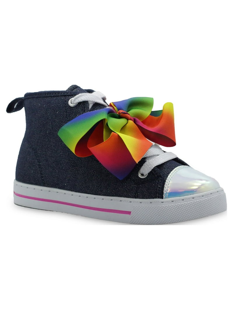 Nickelodeon Jojo Siwa Rainbow Denim High-Top Sneaker (Little Girls