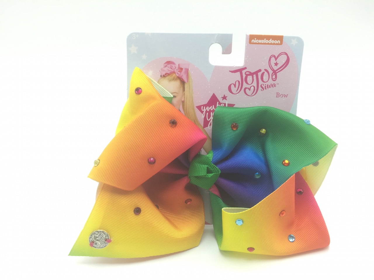 Nickelodeon Jojo Siwa Rainbow With Stones Hair Bow