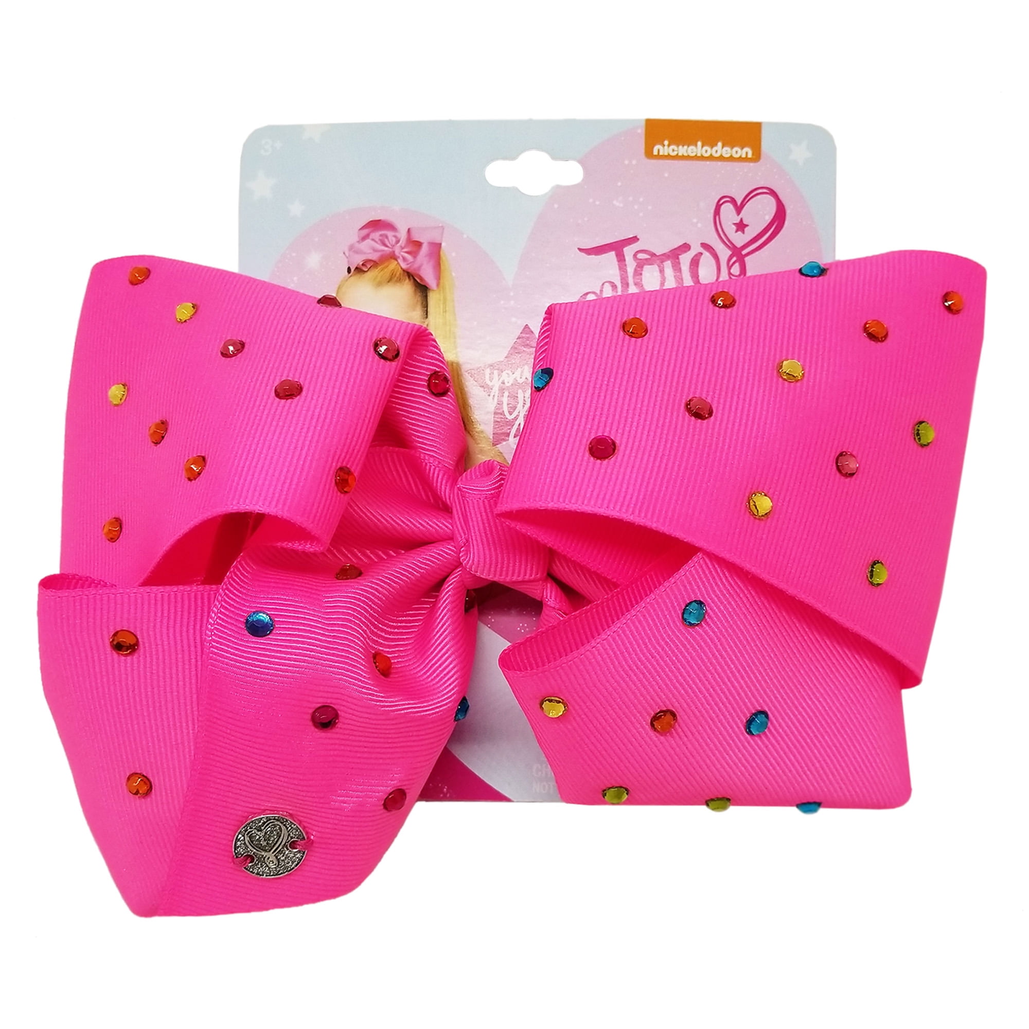 Nickelodeon Jojo Siwa Signature Pink Multi Stones Hair Bow