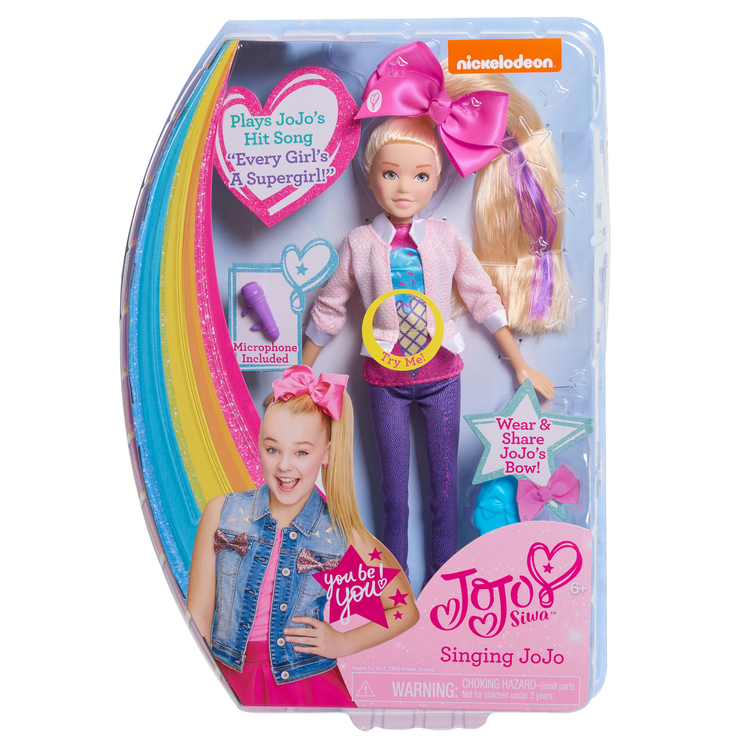 Nickelodeon Jojo Siwa Singing Toy Doll Figure