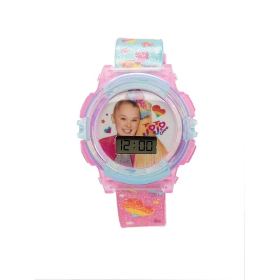 Nickelodeon Jojo Siwa Unisex Children's LCD Watch in Multicolor and - JOJ4248WM