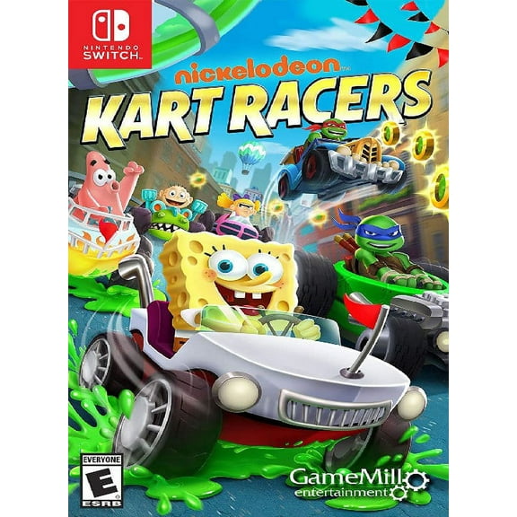 Restored Nickelodeon Kart Racers, Nintendo Switch, Racing Game, Parental Controls, 4 Offline Players
