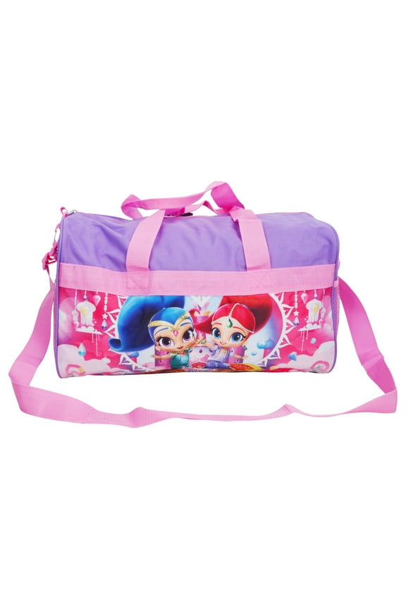 Kids Shimmer and Shine Duffel Bag 18" Purple Pink