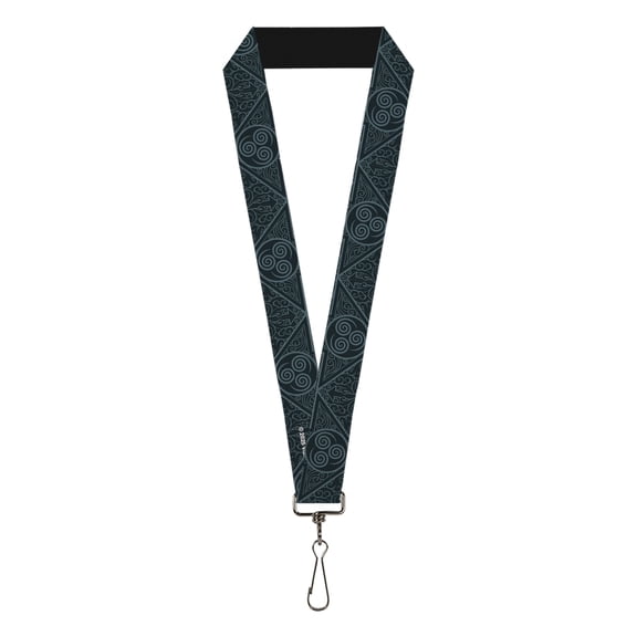 Nickelodeon Lanyard, Avatar Last Airbender Air Element Symbol Blues, Elastic