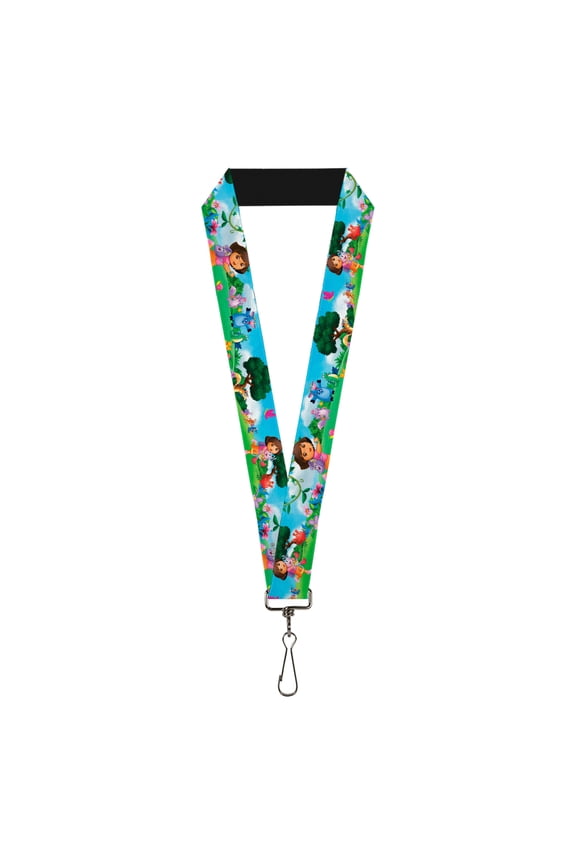 Nickelodeon Lanyard, Dora Running Animal Friends Outdoors, Elastic