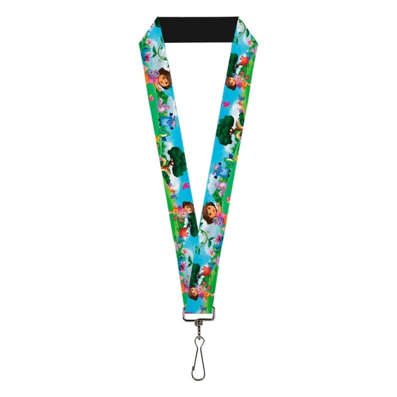 Nickelodeon Lanyard, Dora Running Animal Friends Outdoors, Elastic