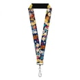 thumbnail image 1 of Nickelodeon Lanyard, Nick 90s Rewind Character Poses Navy Blue, Elastic, 1 of 4