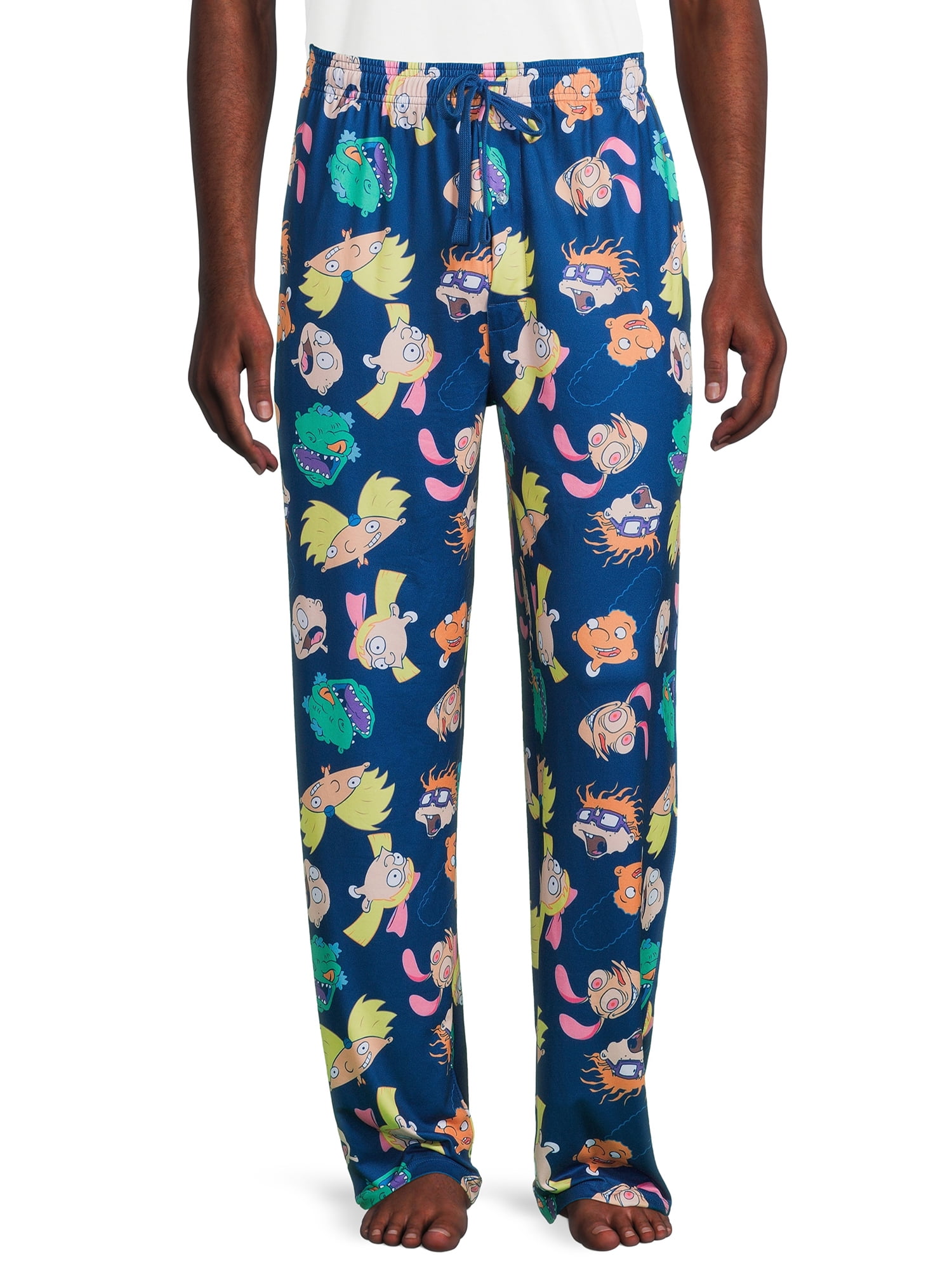 Nickelodeon, Adult Mens, 90s Cartoon Character Pajamas Sleep Pants