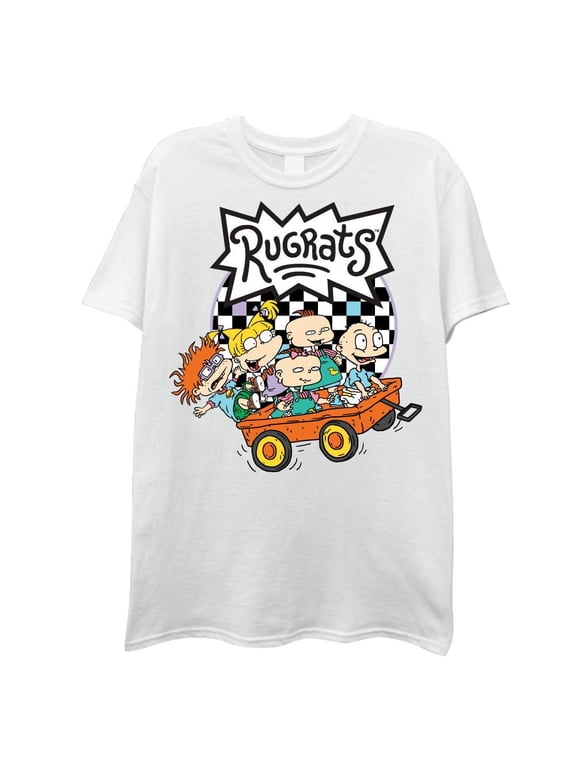 Men's Rugrats Short Sleeve T-Shirt - Men's 90's Classic T-Shirt Medium, White Group