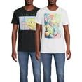 thumbnail image 1 of Nickelodeon Men's SpongeBob SquarePants Graphic Tees, 2-Pack, Sizes S-3XL, 1 of 6