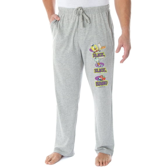 Nickelodeon Men's SpongeBob SquarePants Pizza Slice Slice Baby Pajama Pants