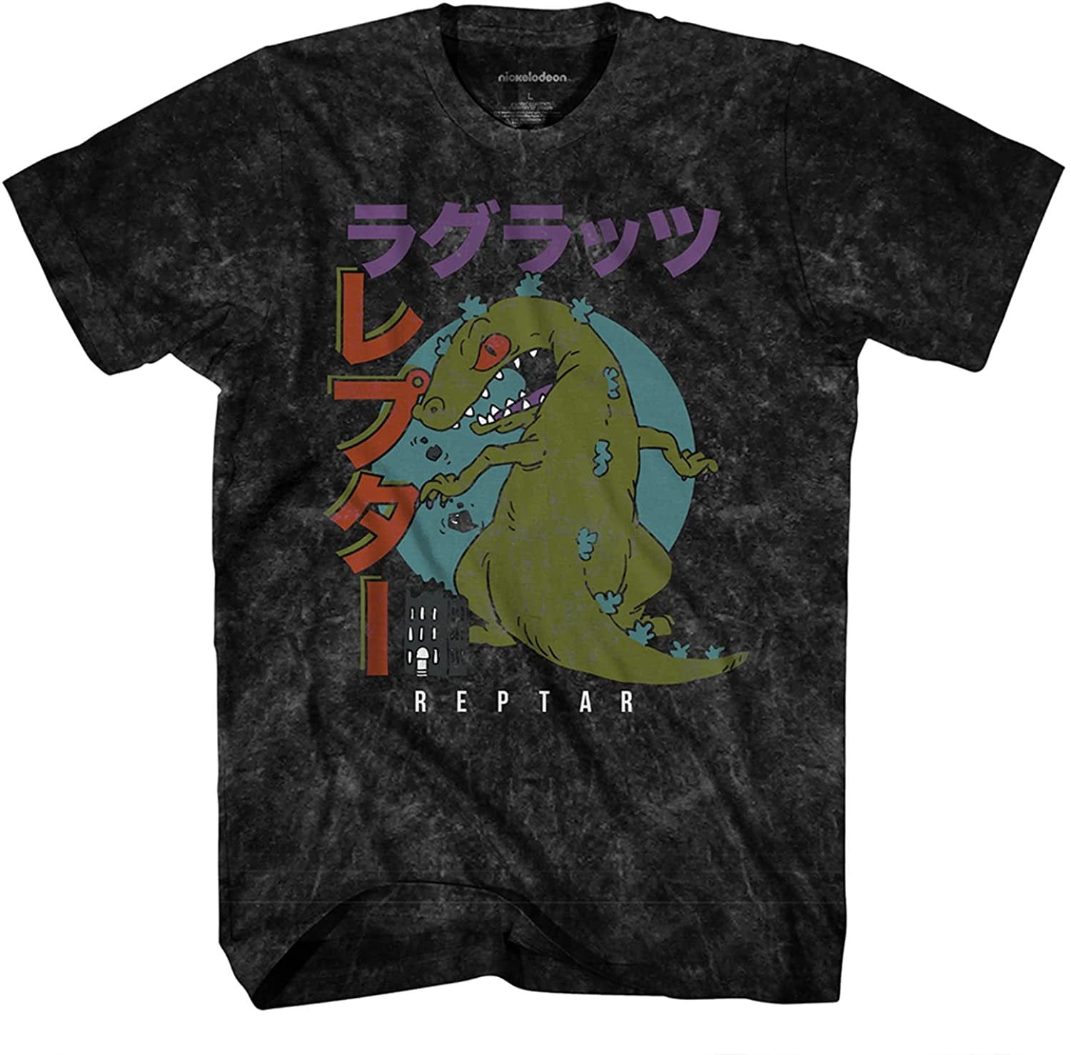 Nickelodeon Men's 90s Classic Cartoon T-Shirt - Features Rugrats, Invader Zim, Ren & Stimpy, Hey Arnold (Officially Licensed)