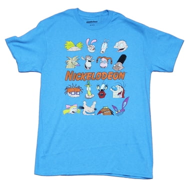 Nickelodeon Men's Nick Logo T-Shirt - Classic Short Sleeve Tee, Officially Licensed