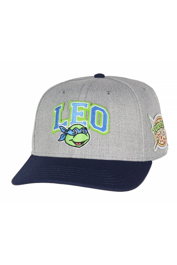 Nickelodeon Mens' Teenage Mutant Ninja Turtles Embroidered Classic Precurve Snapback Hat