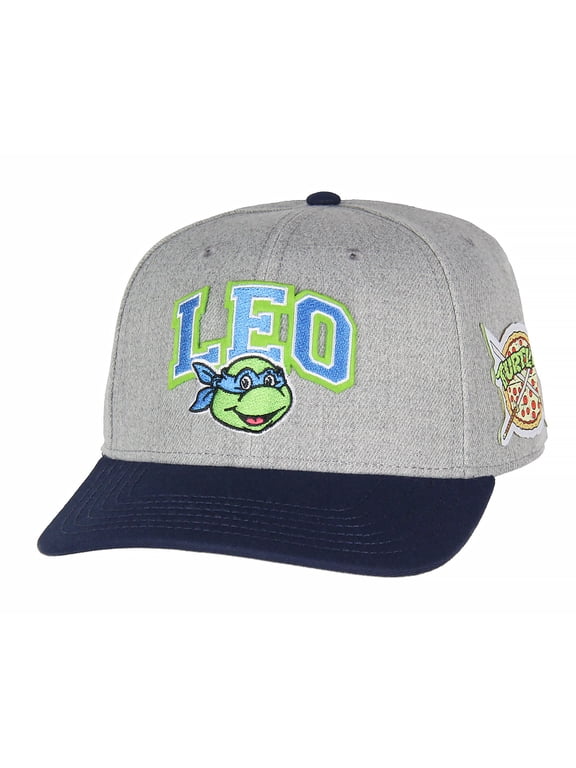Nickelodeon Mens' Teenage Mutant Ninja Turtles Embroidered Classic Precurve Snapback Hat
