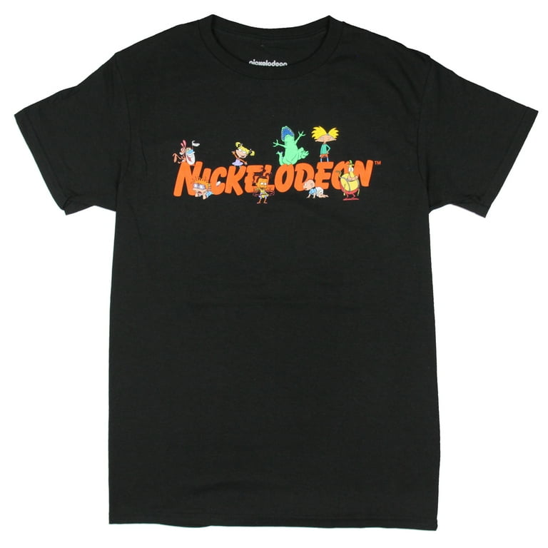 Nickelodeon Mens' Television Channel Logo Text Character Design T